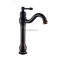 Black Brass bath shower mixer tap swivel spout main view