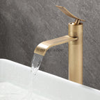 Modern Brass bath shower mixer tap waterfall spout additional view