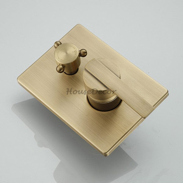 Modern shower head wall mounted design detail view