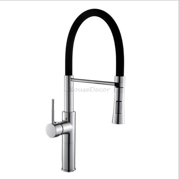 Modern kitchen sink mixer tap swivel spout main view
