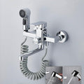 Modern bath shower mixer tap wall mounted design detail view