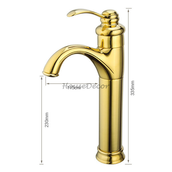 Gold bath shower mixer tap detailed product view detail view