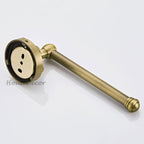 Bronze toilet paper holder wall mounted design detail view