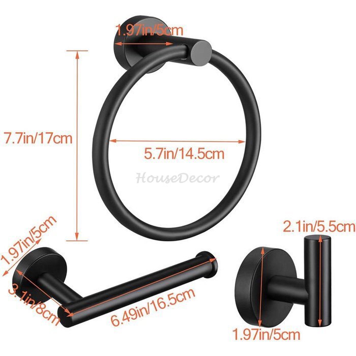 Gold towel ring detailed product view additional view
