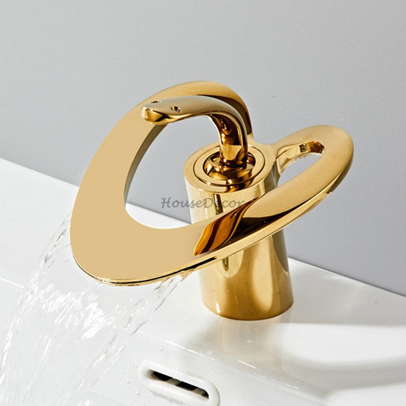 Modern bath shower mixer tap waterfall spout additional view