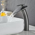 Modern bath shower mixer tap waterfall spout additional view