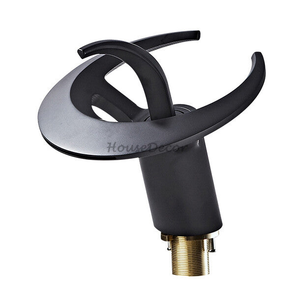 Modern bath shower mixer tap waterfall spout main view