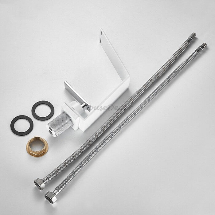 Modern bath shower mixer tap waterfall spout additional view