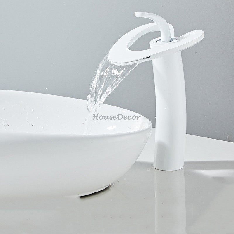 Modern bath shower mixer tap waterfall spout additional view