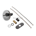 Black Brass bath shower mixer tap waterfall spout additional view