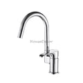 Modern kitchen sink mixer tap swivel spout main view