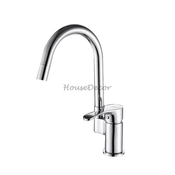 Modern kitchen sink mixer tap swivel spout main view