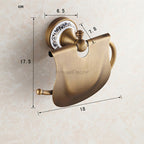 Modern Ceramic toilet paper holder detailed product view detail view