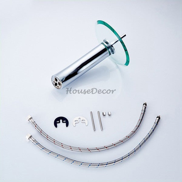 Modern Brass bath shower mixer tap waterfall spout additional view