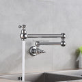 Modern Brass kitchen sink mixer tap swivel spout detail view
