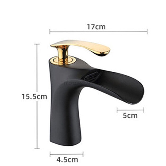Modern bath shower mixer tap waterfall spout additional view