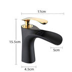 Modern bath shower mixer tap waterfall spout additional view