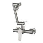 Modern kitchen sink mixer tap swivel spout main view