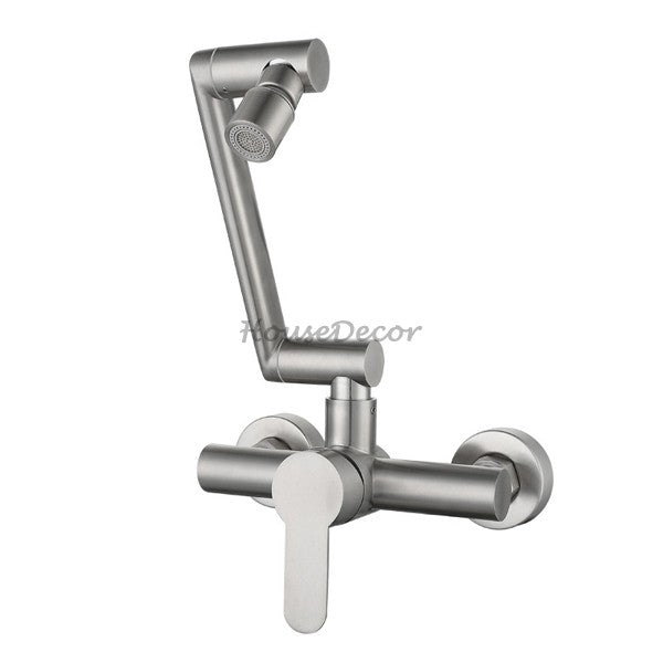 Modern kitchen sink mixer tap swivel spout main view
