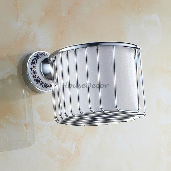 Modern Ceramic toilet paper holder detailed product view detail view