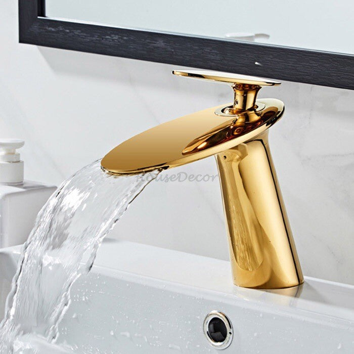 Modern bath shower mixer tap waterfall spout additional view