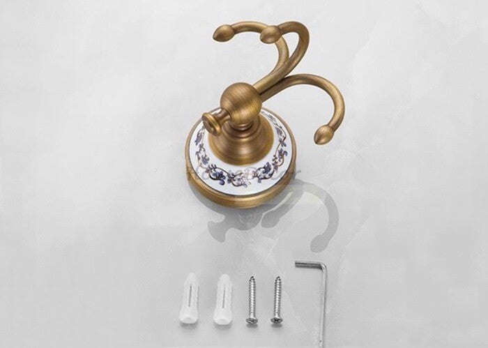 Antique Brass robe hook wall mounted design additional view