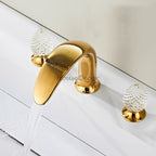 Modern bath shower mixer tap dual handle control additional view