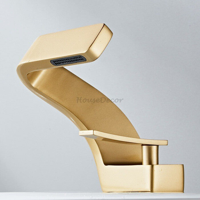 Modern bath shower mixer tap waterfall spout additional view