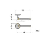 Black Brass toilet paper holder wall mounted design additional view
