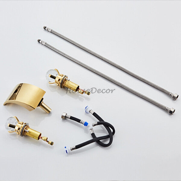 Modern bath shower mixer tap waterfall spout additional view
