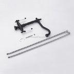 Black kitchen sink mixer tap swivel spout additional view