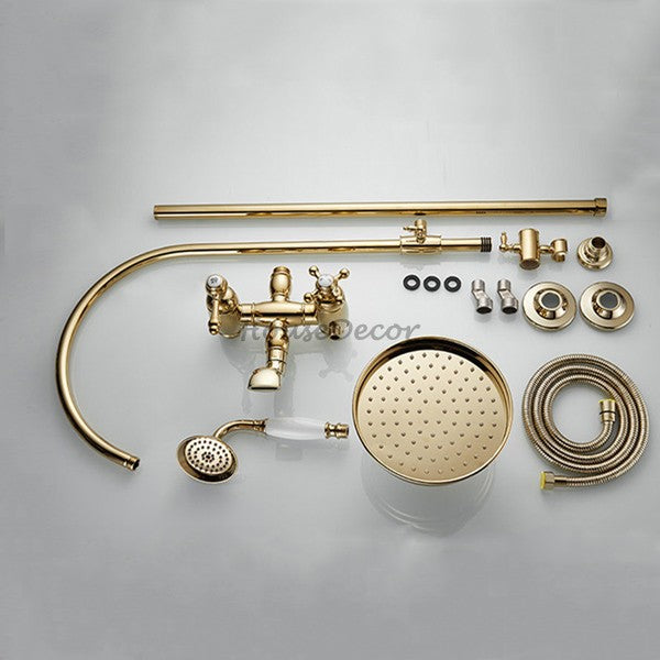 Brass bath shower mixer tap handheld shower set additional view
