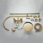 Brass bath shower mixer tap handheld shower set additional view