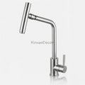 Modern kitchen sink mixer tap swivel spout main view