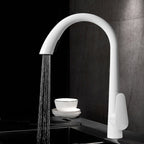 Modern kitchen sink mixer tap pull out spray main view