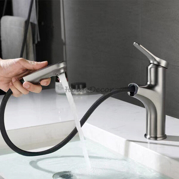 Modern bath shower mixer tap pull out spray additional view