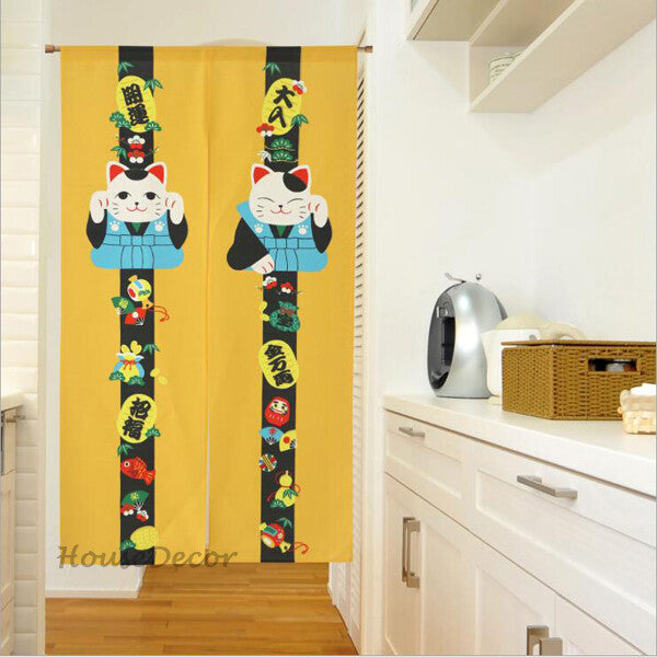 Modern Fabric doorway curtain room divider design main view