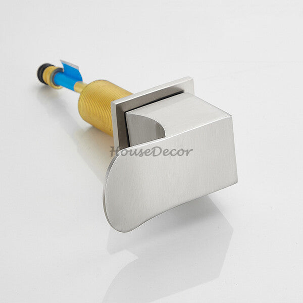 Modern bath shower mixer tap waterfall spout additional view