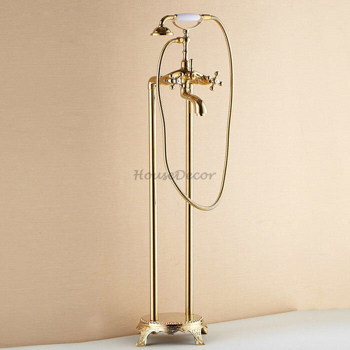 Modern bath shower mixer tap handheld shower set main view