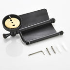 Black toilet paper holder detailed product view detail view