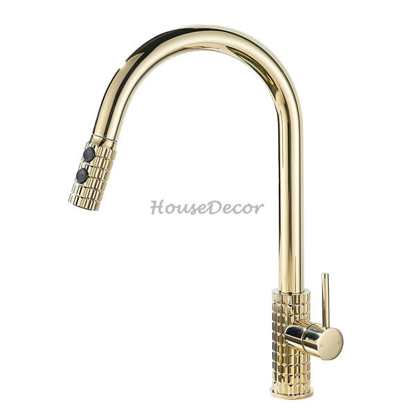 Modern kitchen sink mixer tap swivel spout main view