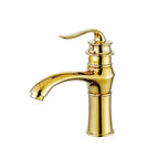 Gold bath shower mixer tap single lever control additional view