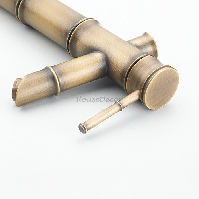 Antique Brass bath shower mixer tap detailed product view detail view