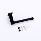 Black toilet paper holder wall mounted design additional view