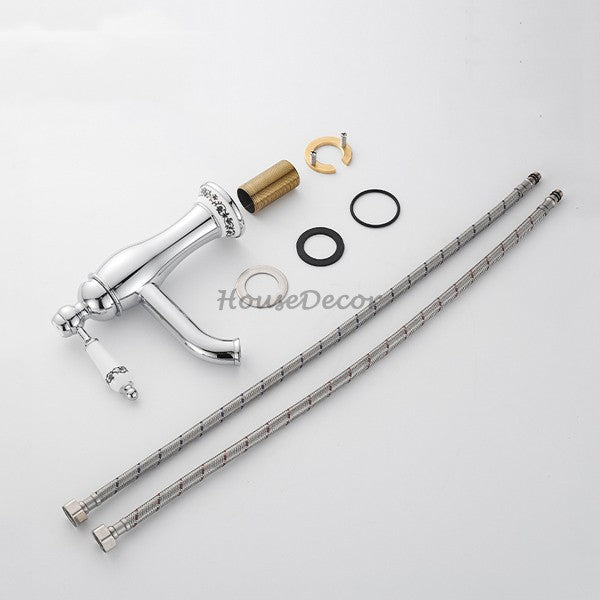 White Brass bath shower mixer tap detailed product view additional view