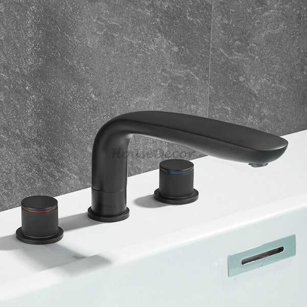 Brass bath shower mixer tap swivel spout detail view
