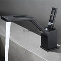 Modern bath shower mixer tap single lever control detail view