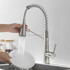 Modern kitchen sink mixer tap detailed product view detail view