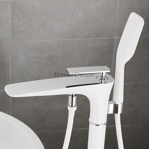 Modern bath shower mixer tap handheld shower set additional view