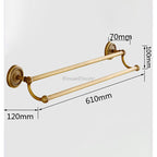 Antique Brass toilet paper holder detailed product view additional view